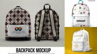 6206+ Backpack PSD Mockup Half-side View Versatile Mockup for Designers