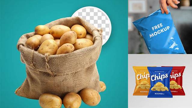 6215+ Net Bag With Potato Professional Quality PSD Freebie