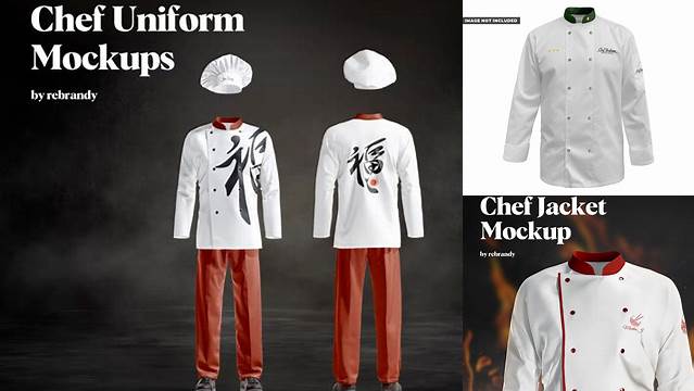 6216+ Chef Uniform Mockup Elegant and Stylish Free PSD