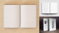 6224+ Opened Textured Book PSD Mockup Downloadable PSD Design Template