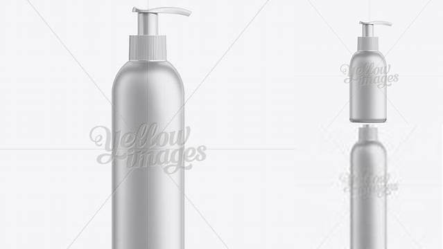 6224+ White Plastic Cosmetic Bottle with Batcher 300 ml Unique High-Resolution PSD