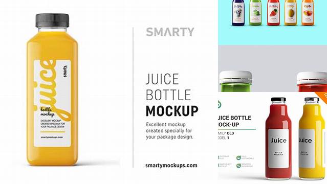 6225+ Plastic Juice Bottle PSD Mockup Elegant and Stylish Mockup