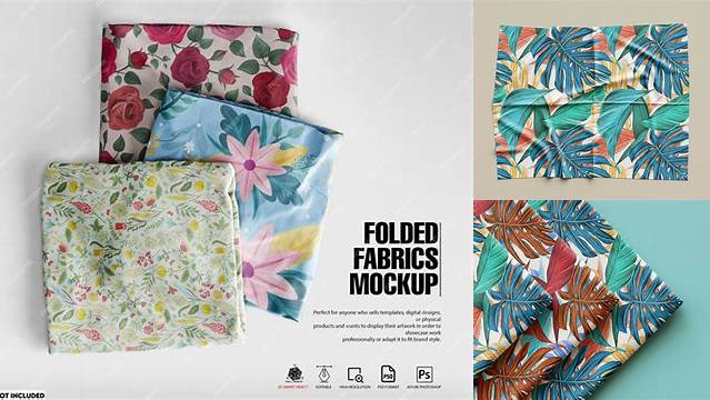 6231+ Free Fabric Mockup Elegant PSD Mockup