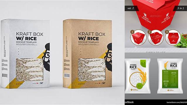 6238+ Mockup Rice Box Exclusive PSD Design Freebie