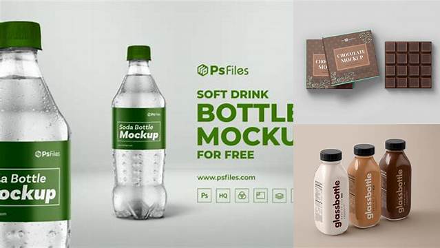 6240+ Chocolate Drink Bottle PSD Mockup Download Free PSD