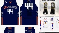 6243+ Template Desain Jersey Basket High-Quality PSD