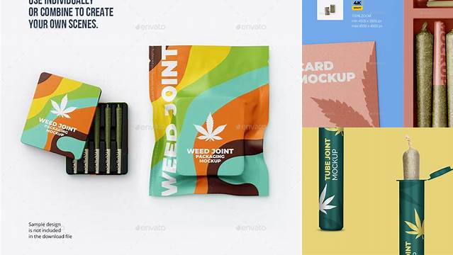 6247+ Weed Packaging Mockup Free Easy Editable