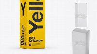 6251+ Nasal Spray Box PSD Mockup 25° Angle Front View Eye-Level Shot High-Quality Digital Mockup Resource