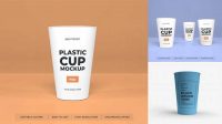 6252+ Plastic Cup Mockup Professional PSD Mockup