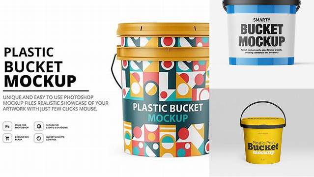 6253+ Bucket Mockup Free Download Include TIFF