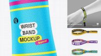 6254+ Fabric Wristband Mockup Include TIFF