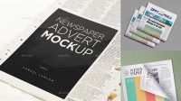 6254+ Newspaper Ad Mockup Professional Graphic PSD Download