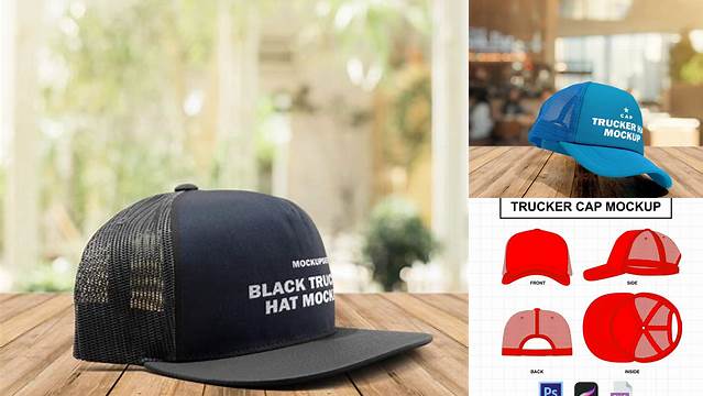 6254+ Trucker Hat Mockup For Free Download