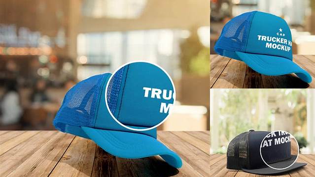 6256+ Trucker Hat Mockup Psd Digital Download