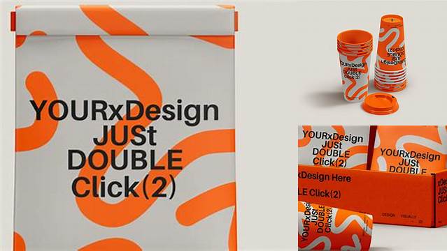 6260+ Cans Paper Package PSD Mockup Front View High Resolution