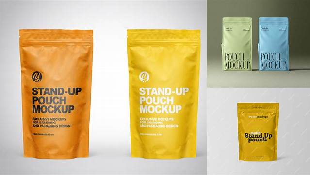 6262+ Matte Stand-up Pouch PSD Mockup Front View PSD for Creative Projects