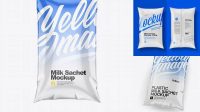 6265+ Milk Sachet Mockup Exclusive Free PSD Mockups