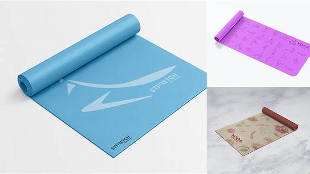 6265+ Yoga Mat PSD Mockup Half Side View Download Premium PSD Resource