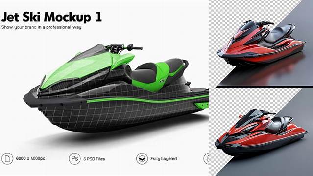 627+ Jet Ski PSD Mockup Side View Exclusive Free Creative Resource