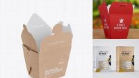 6271+ Mockup Rice Box High-Resolution Editable PSD