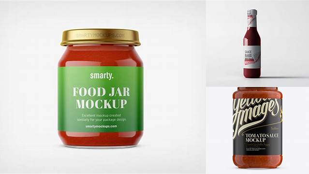 6271+ Sauce Jar Mockup Free Free Downloadable PSD