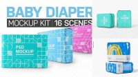 6275+ Baby Diaper Mockup High Resolution