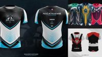 6278+ Mockup Jersey Esport Cdr Customizable Design Files