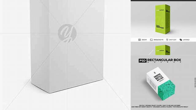 6284+ Matte Box PSD Mockup High-Angle Shot Downloadable PSD Design Template