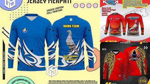 6290+ Desain Jersey Merpati Free Design Resource