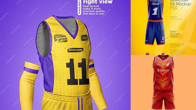 6304+ Basketball Kit Mockup Psd Free Free PSD