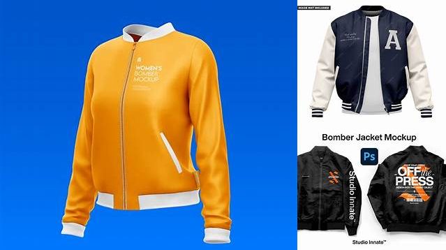 6306+ Bomber Jacket Mockup Psd Best for Showcase