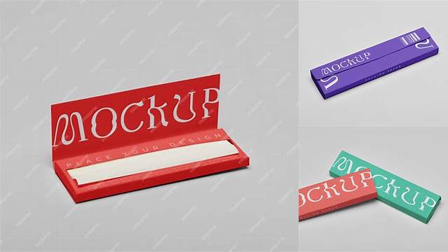 6307+ Rolling Paper Mockup Layered PSD File