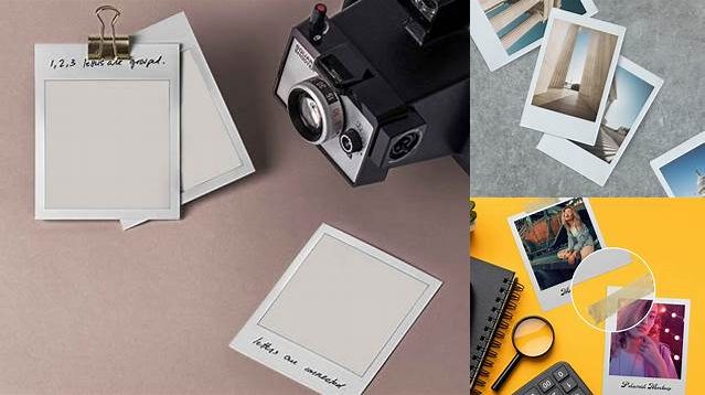 6309+ Polaroid Mockup Free PSD