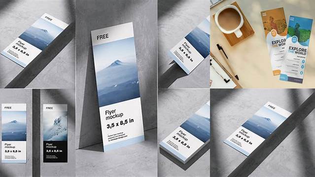 6311+ Free Rack Card Mockup High-Quality Editable PSD