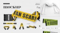 6314+ Fan Scarf Mockup Premium Design Freebie