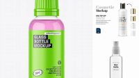 6316+ 30ml Clear Glass Bottle PSD Mockup Creative Photoshop Resources