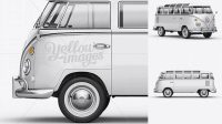 6320+ Volkswagen Transporter T1 PSD Mockup Left Side View Stylish Free PSD