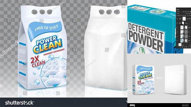 6323+ Detergent Powder Mockup Free Include TIFF