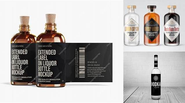 6323+ Rum Bottle Mockup Free Exclusive Free PSD