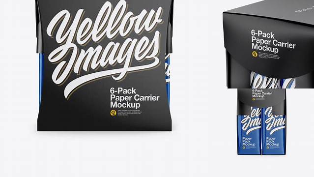 6324+ 6-Pack Paper Carrier PSD Mockup Exclusive Free Photoshop Asset