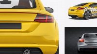 6325+ Audi TT PSD Mockup Back View Digital Resource Free Download