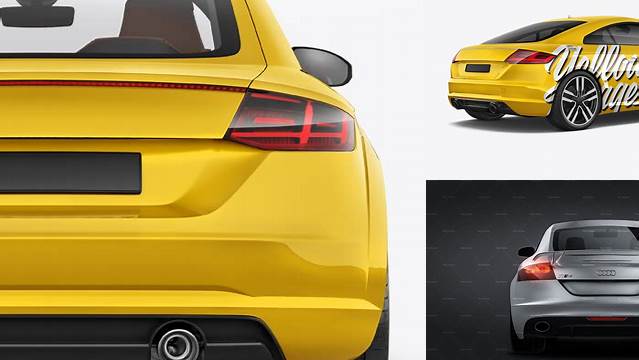 6325+ Audi TT PSD Mockup Back View Digital Resource Free Download