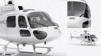 6325+ Eurocopter AS350 PSD Mockup Front View Fully Customizable Mockup PSD Free