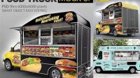 6326+ Food Truck Mock Up Smart Object PSD