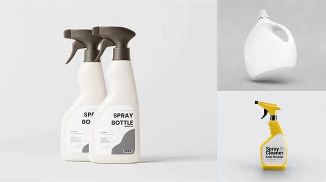 6331+ 500ml Cleaning Gel Bottle PSD Mockup Premium Free Mockup PSD