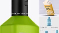 6333+ Matte Square Shampoo Bottle PSD Mockup Mockup PSD Free Download