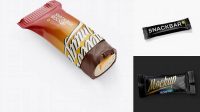 6334+ Glossy Snack Bar PSD Mockup Half Side View Free PSD for Designers