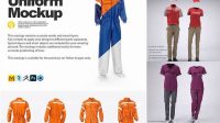 6335+ Employee Uniform Mockup For Free Download