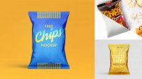 6335+ Mockup Chips Bag Png Editable and Customizable PSD