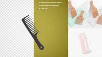 6336+ Comb PSD Mockup High-Resolution Editable PSD